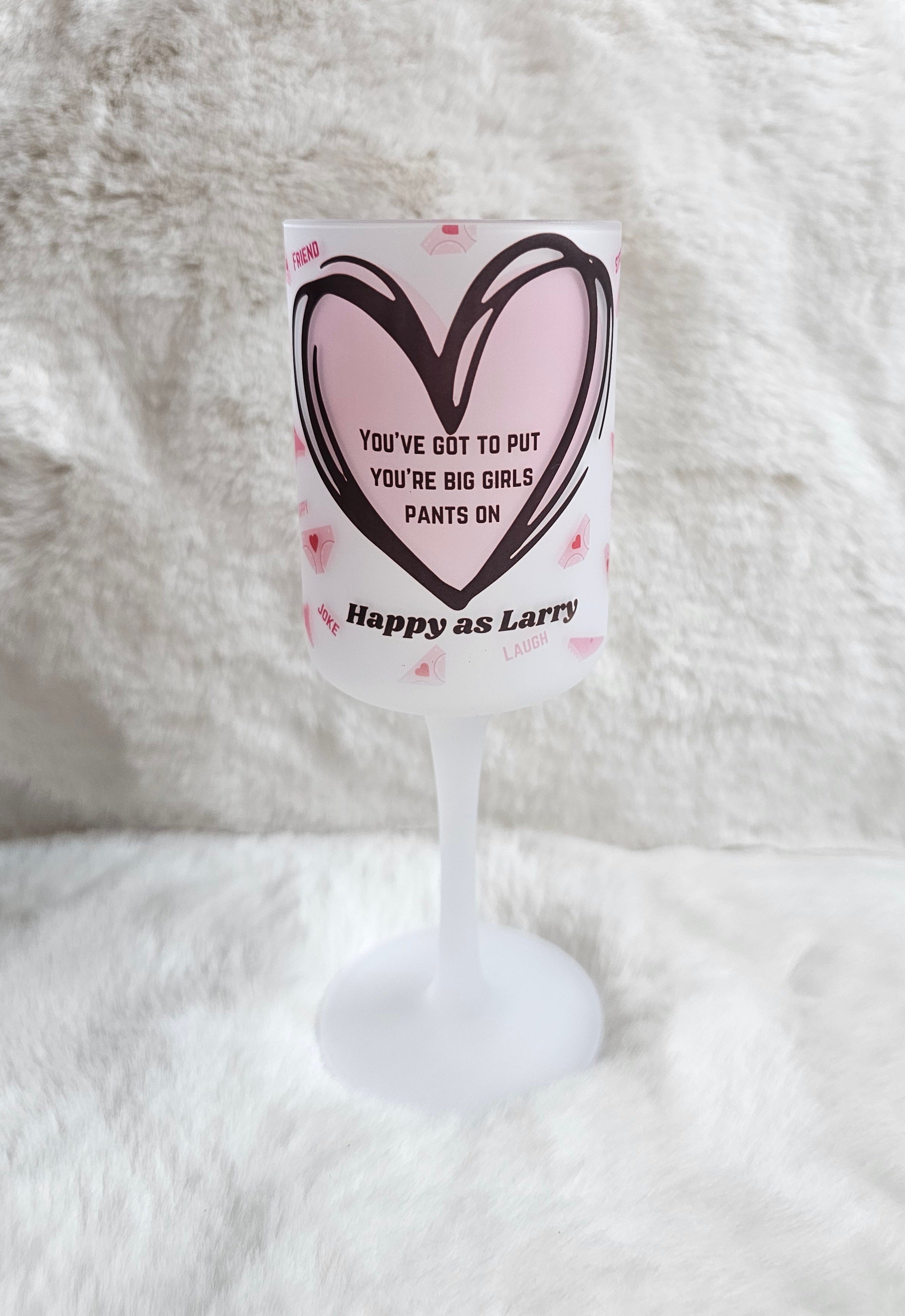 Personalised wine goblet