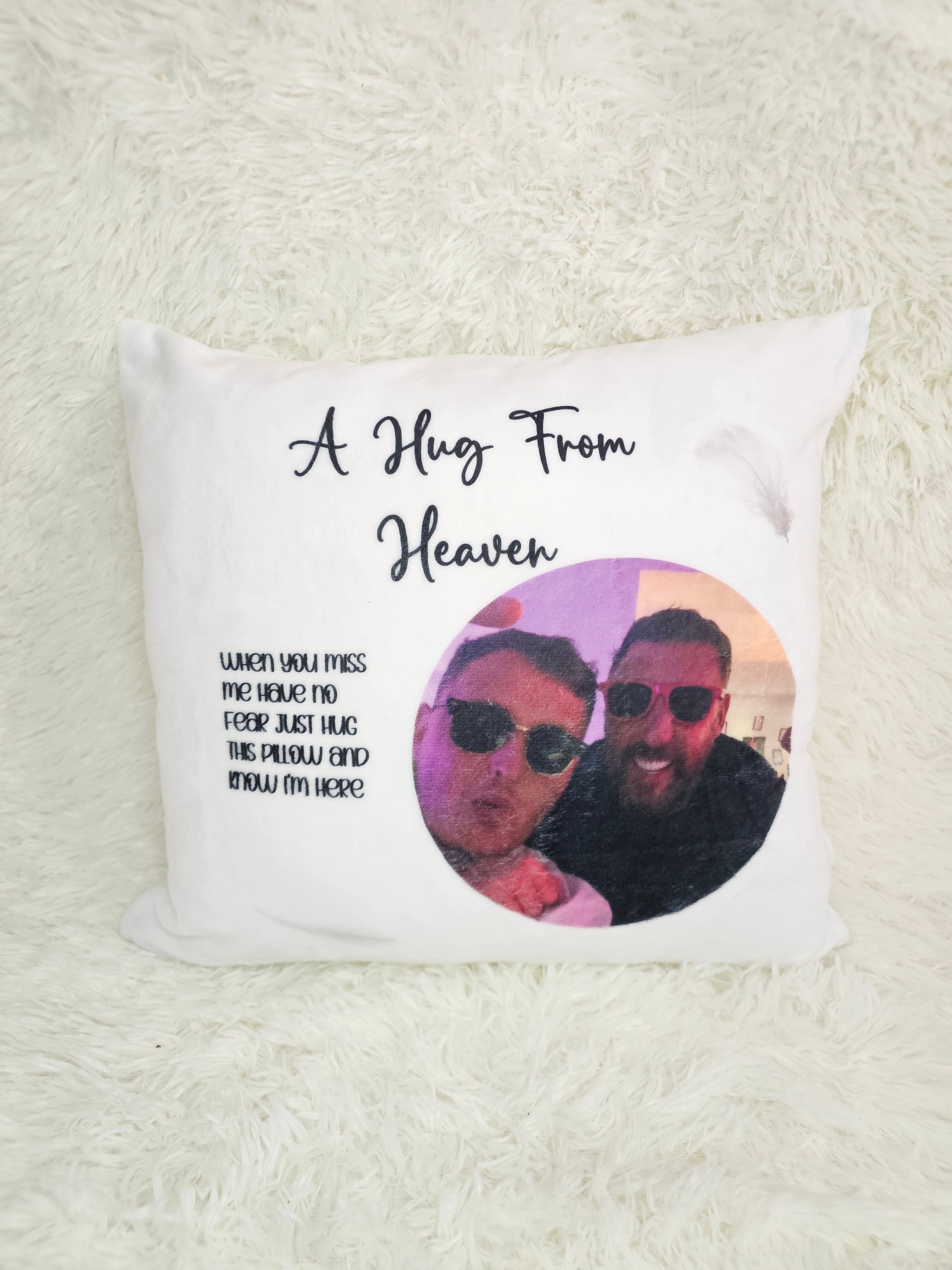 A hug from heaven cushion