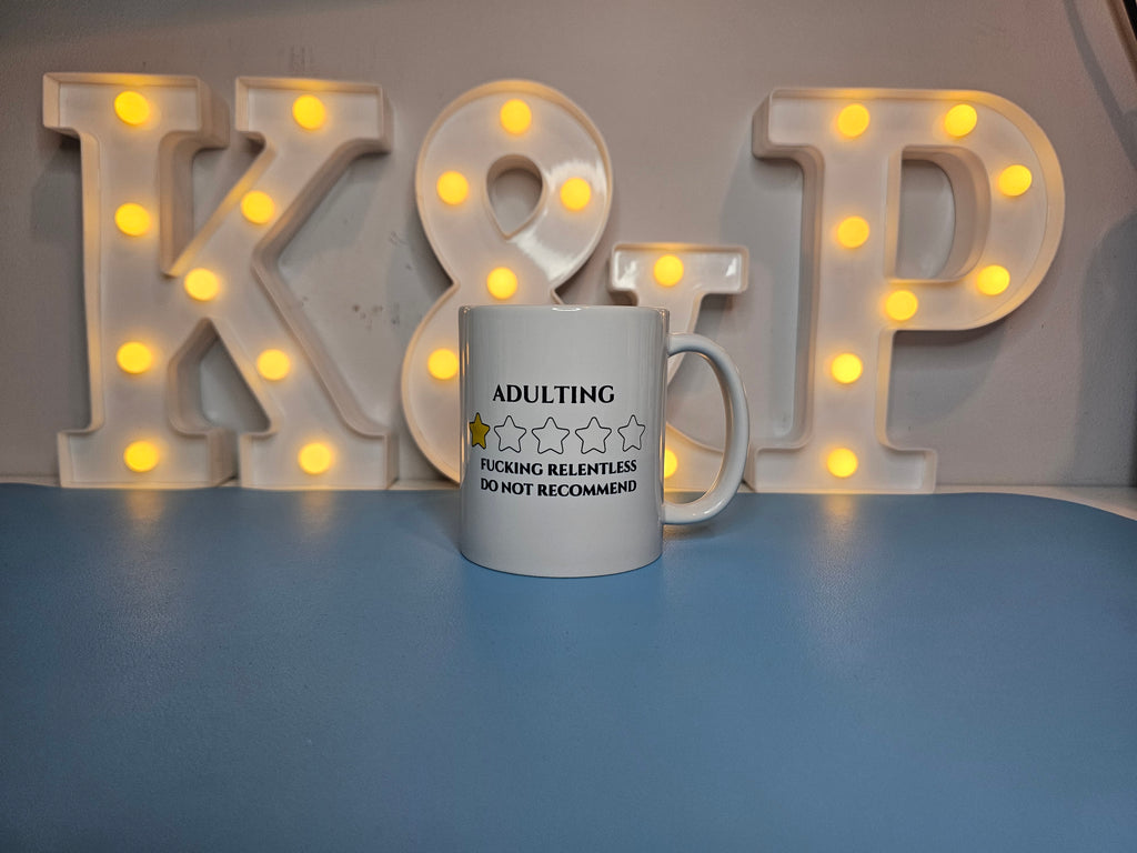 Sweary adulting mug