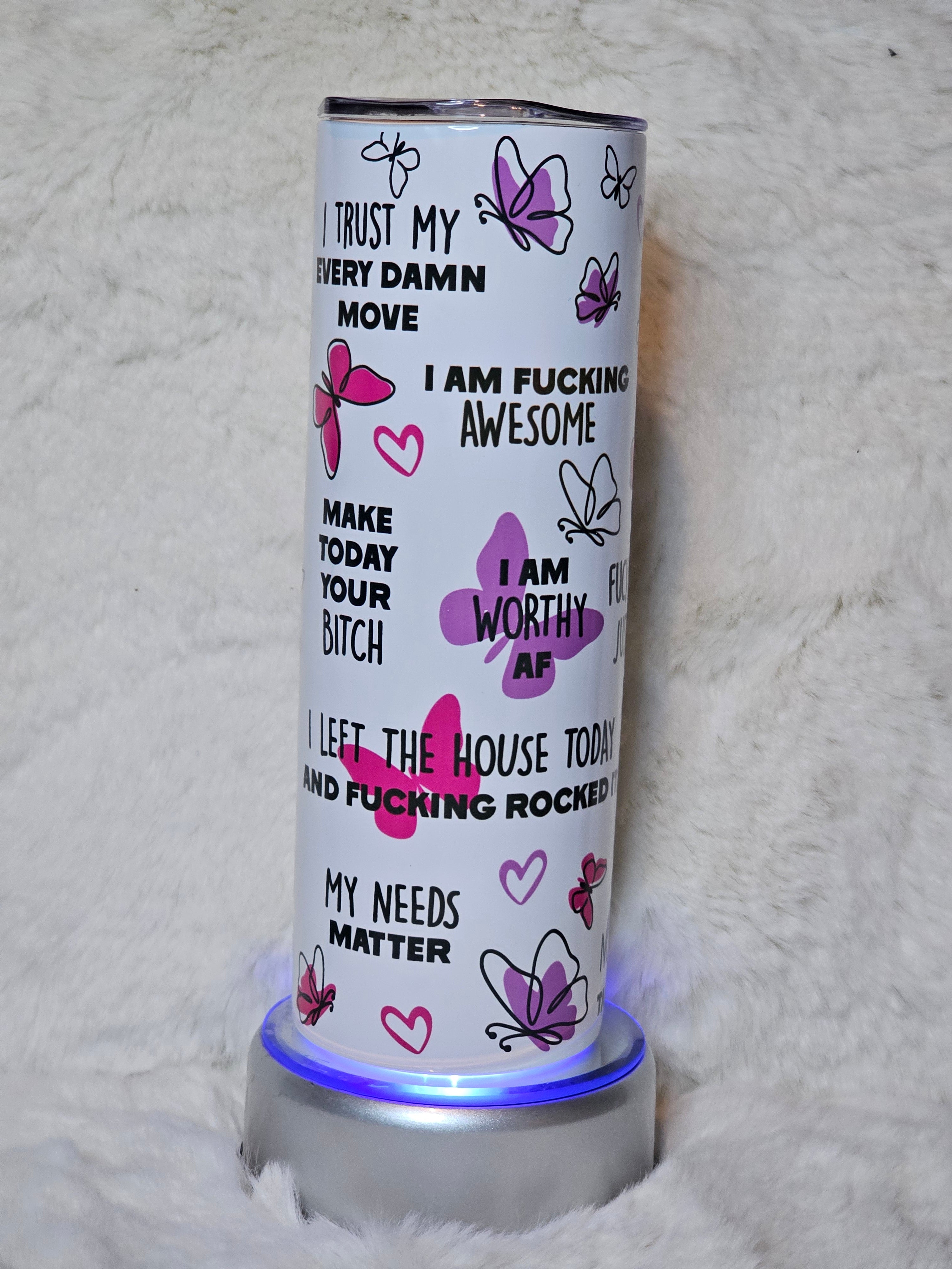 Sweary affirmation tumbler