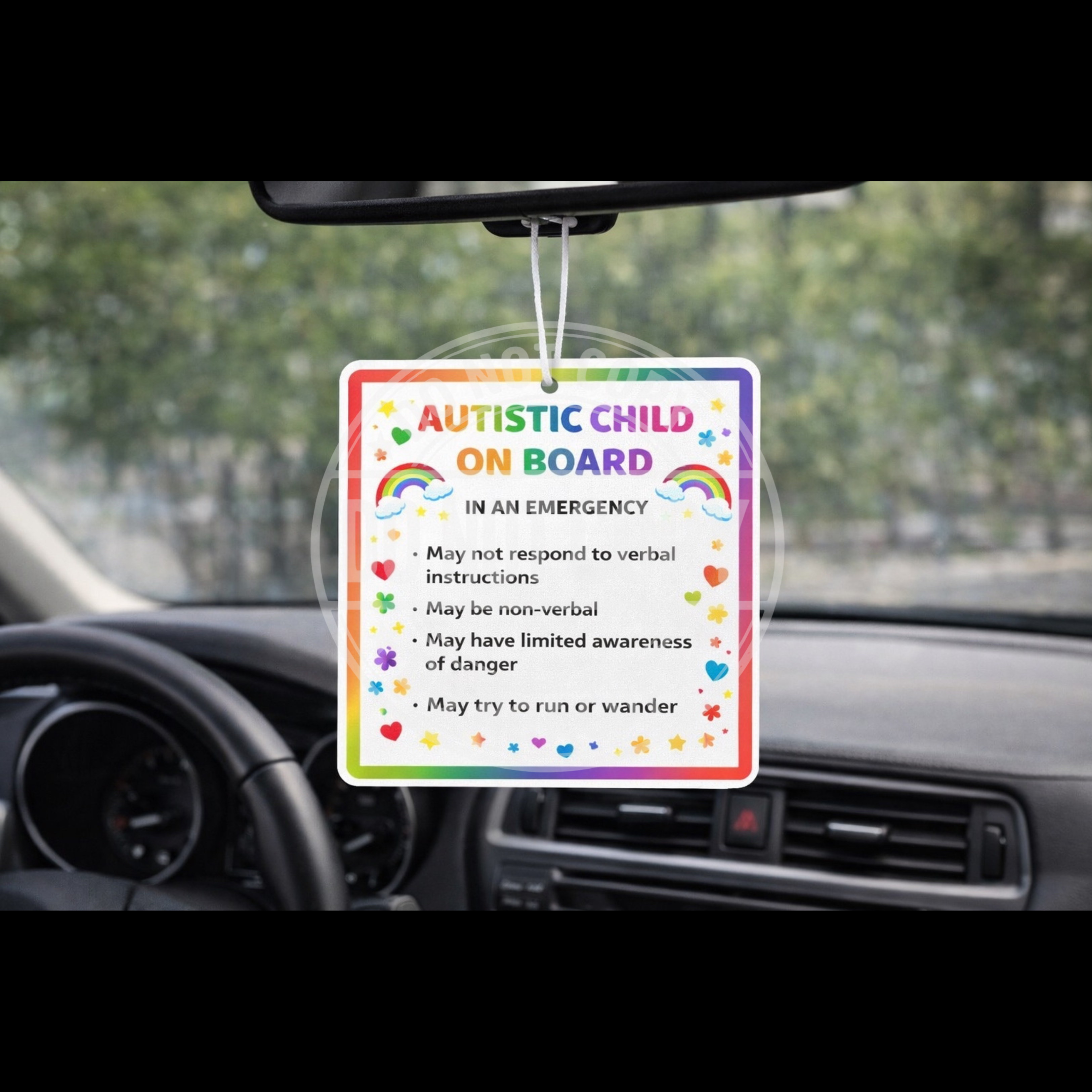 Autism in an emergency car freshener