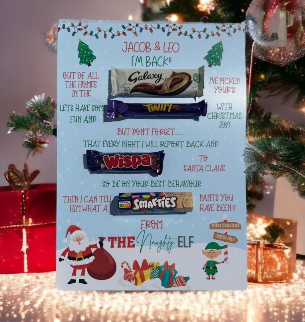 Elf Return Chocolate Boards (no chocolate)