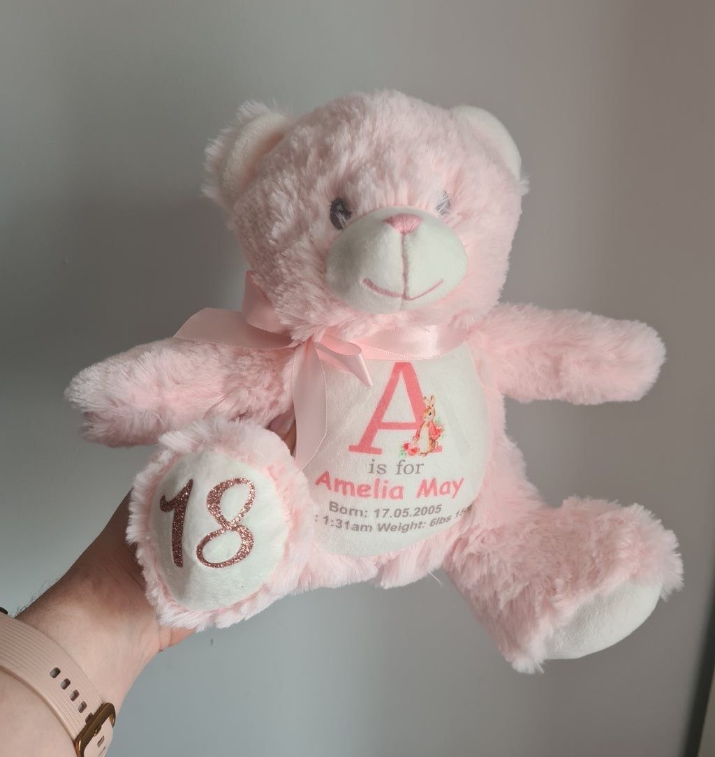 Personalised teddy