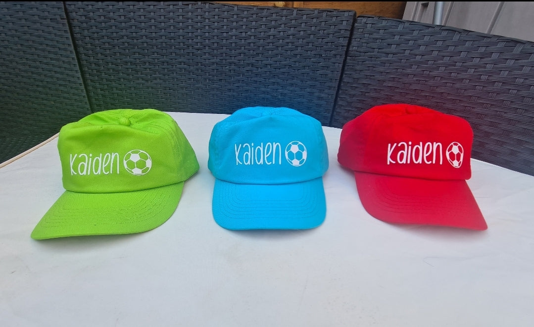 Personalised children caps