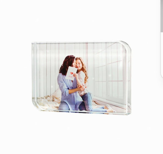 Photo glass block