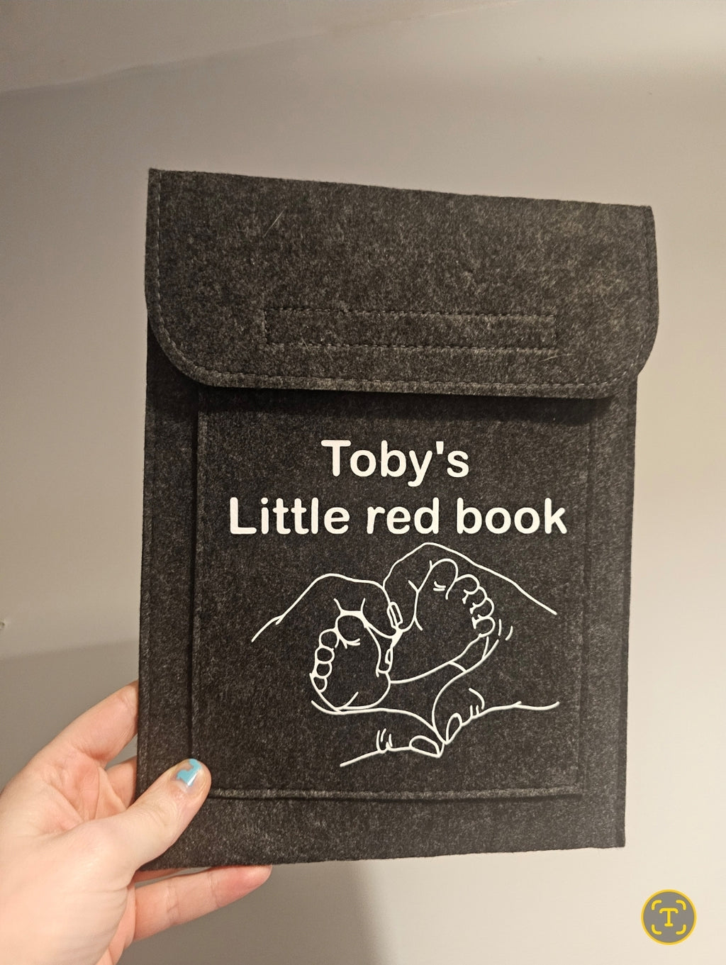 Personalised felt folder