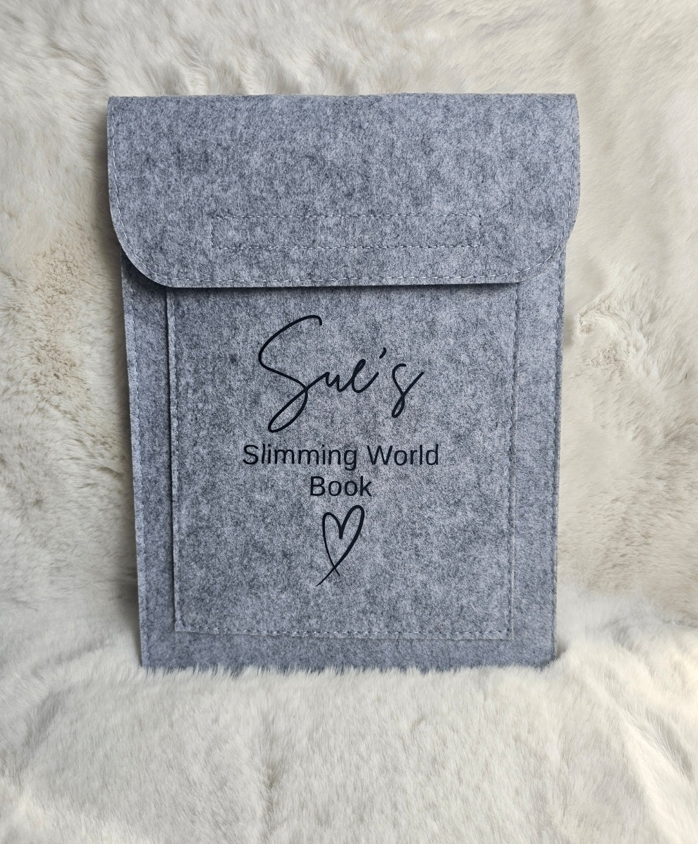 Personalised felt folder