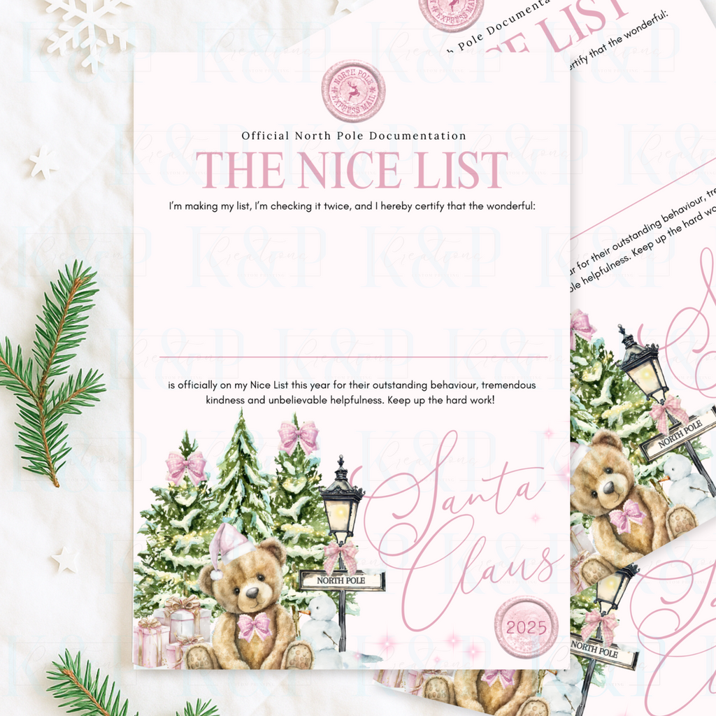 First christmas Certificate/Letter Bundle