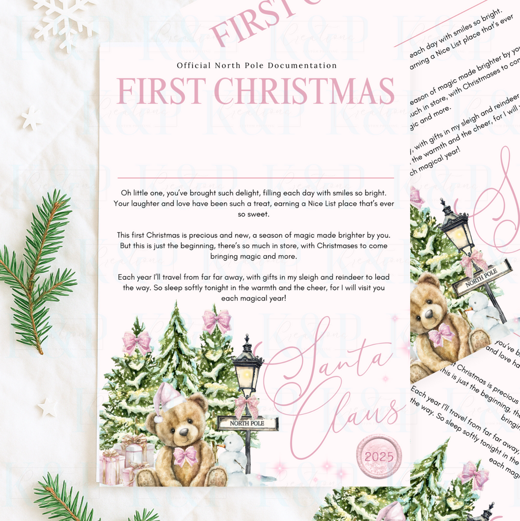 First christmas Certificate/Letter Bundle