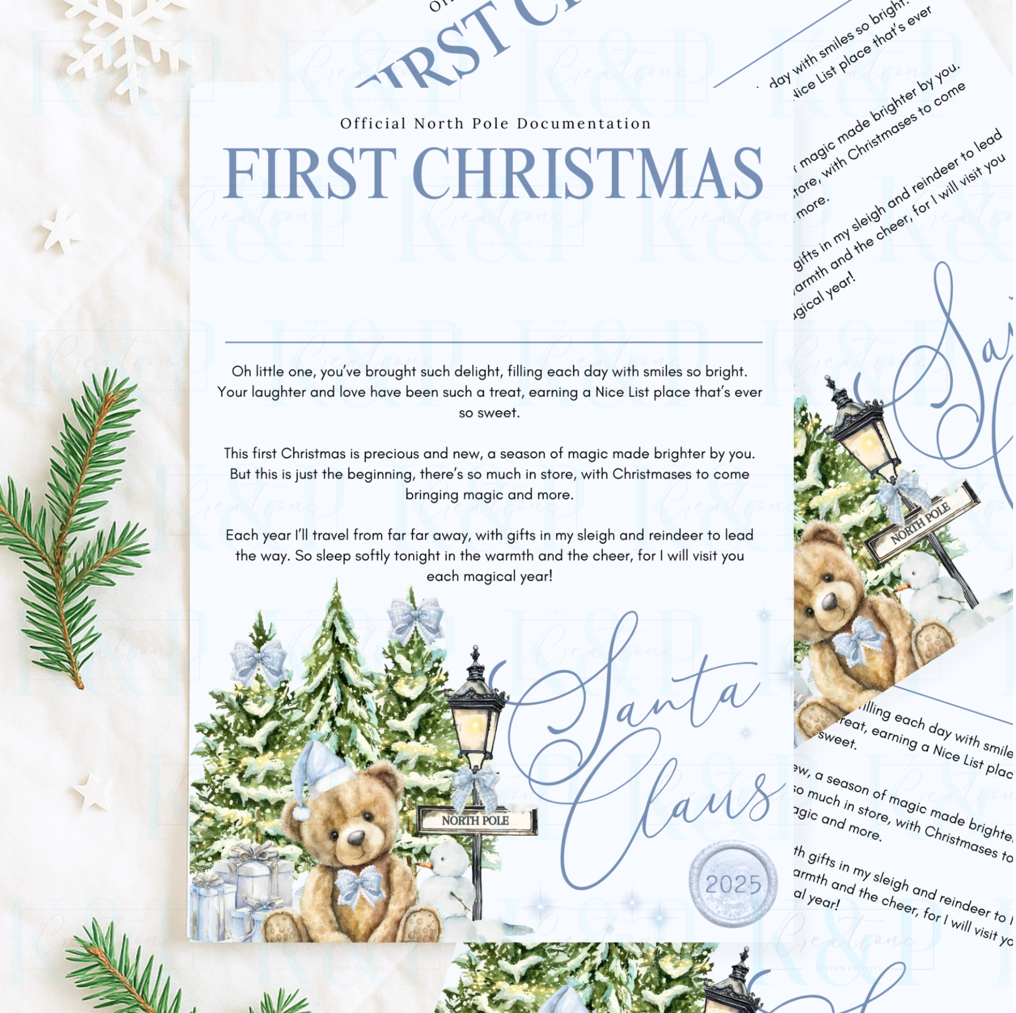First christmas Certificate/Letter Bundle