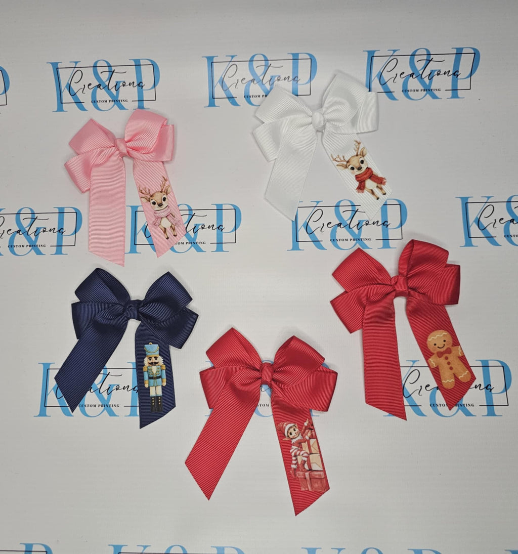 Christmas hair bow's
