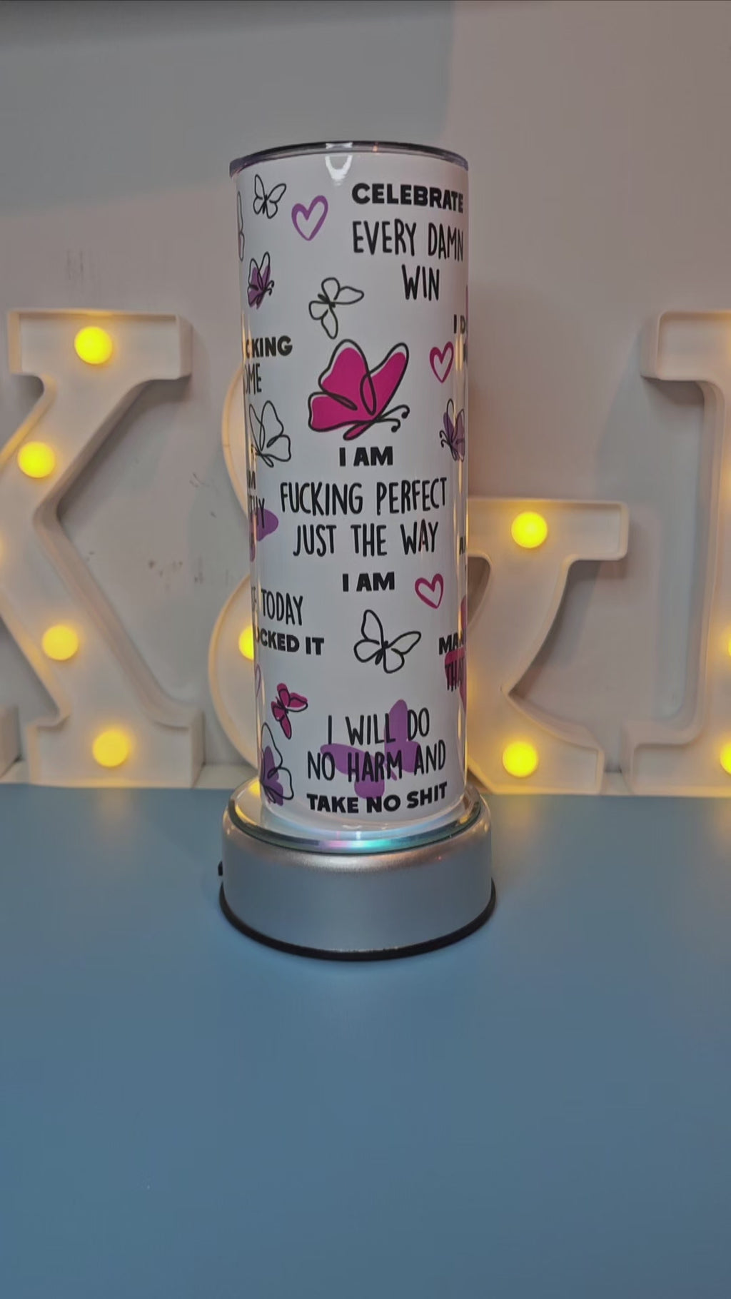 Sweary affirmation tumbler