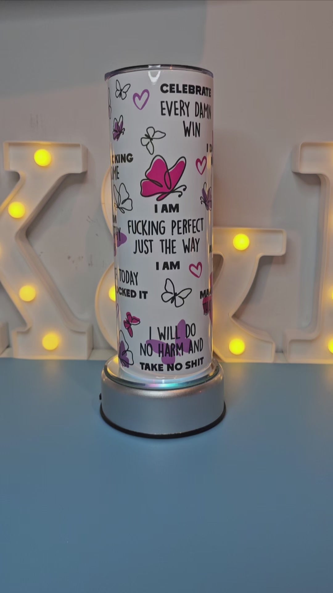 Sweary affirmation tumbler