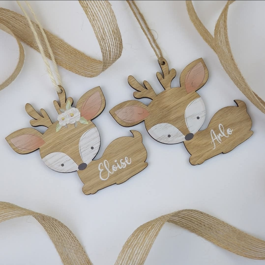 Reindeer tree decoration