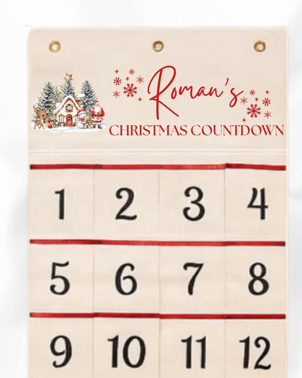 Canvas christmas countdown