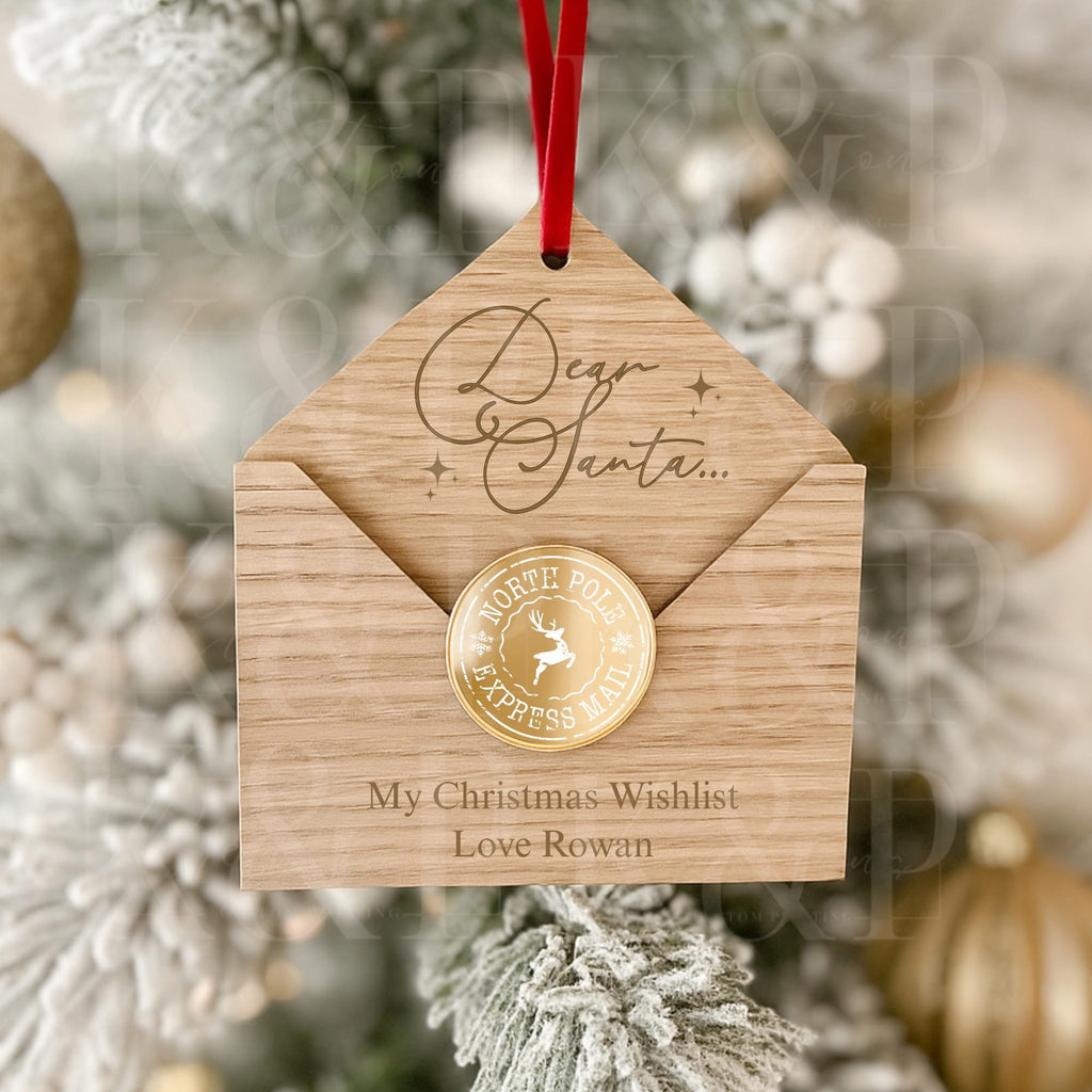 Dear Santa Envelope tree decoration