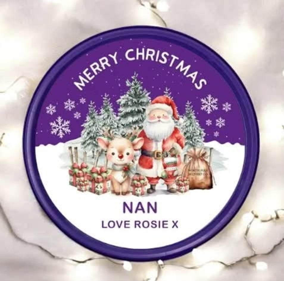 Chocolate tub stickers