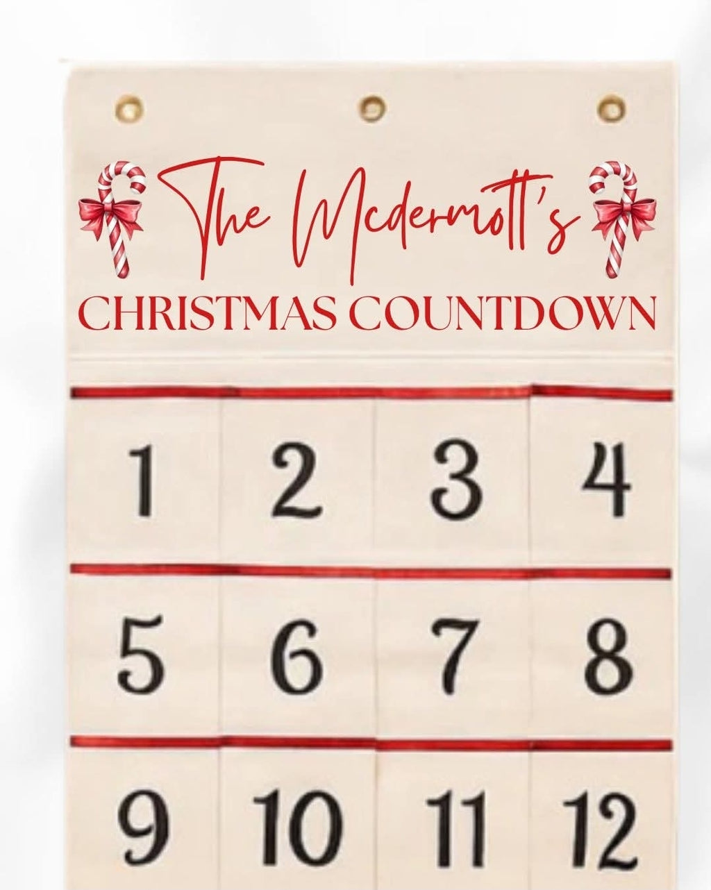 Canvas christmas countdown