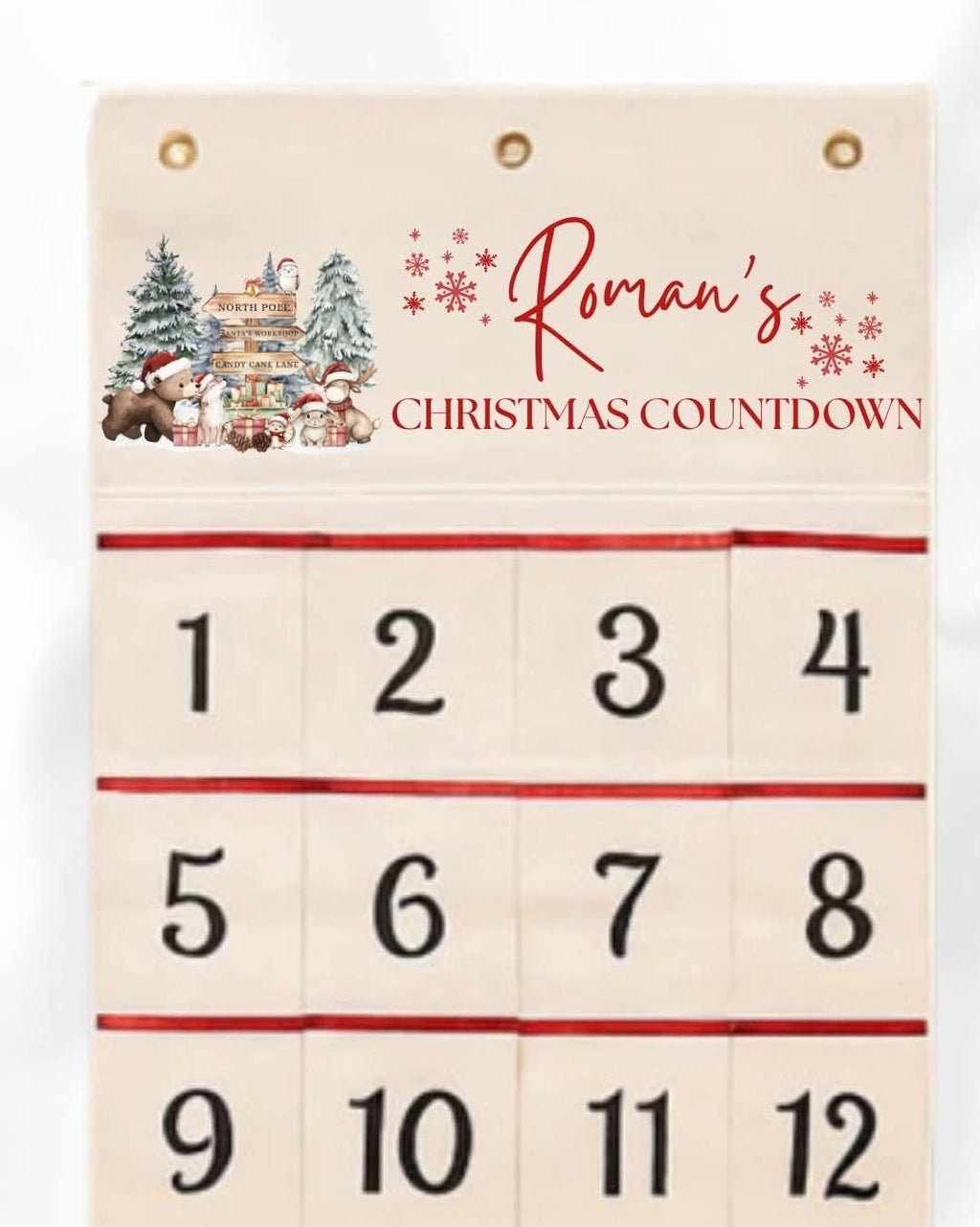 Canvas christmas countdown