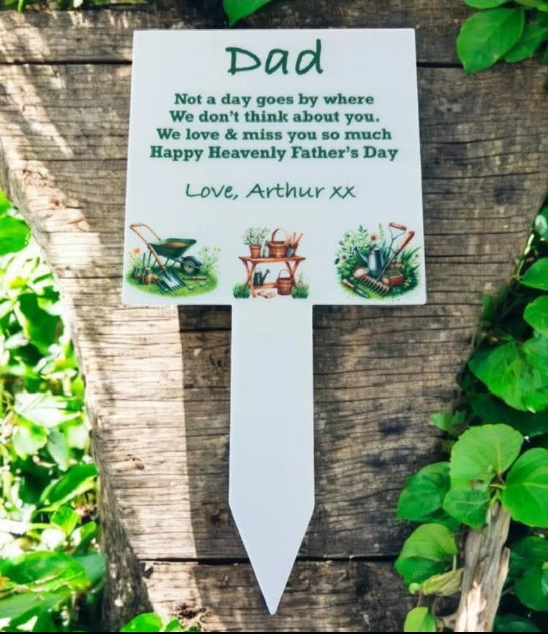 Personalised Dad Grave Maker