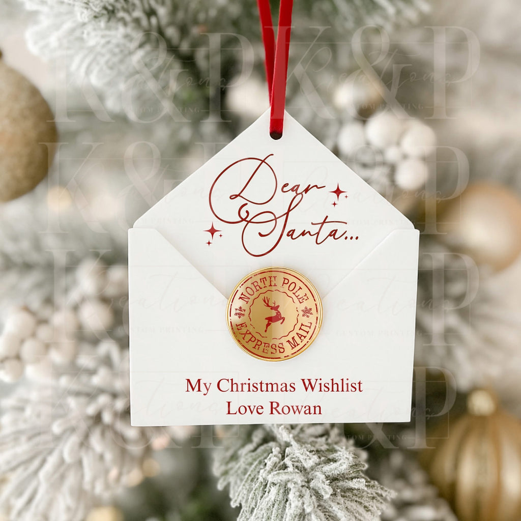 Dear Santa Envelope tree decoration