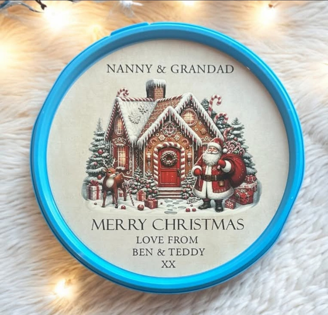 Chocolate tub stickers