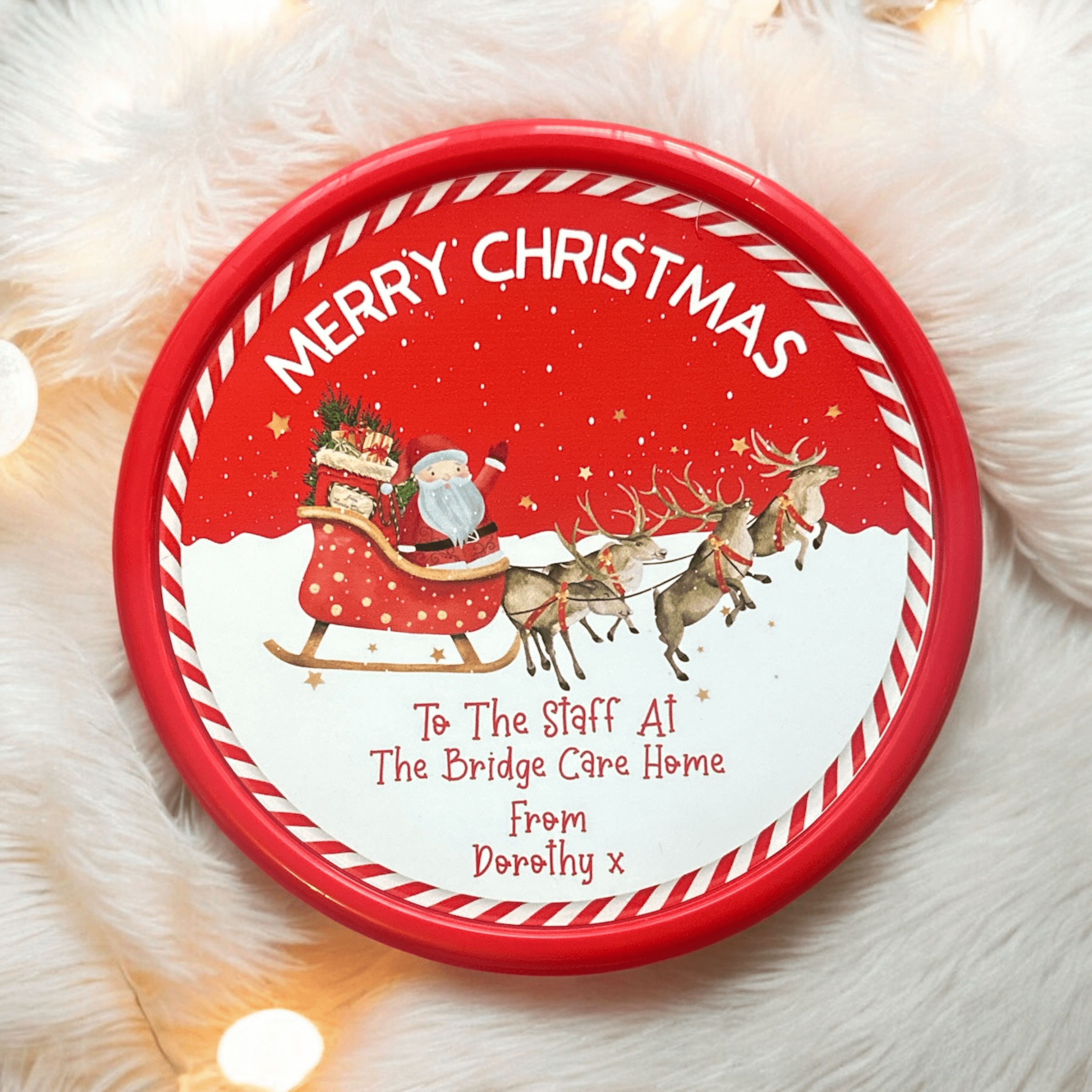 Chocolate tub stickers